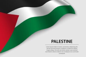 wave-flag-of-palestine-on-white-background-banner-or-ribbon-vec-vector