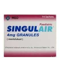 SINGULAIR 4 MG PAED. ORAL GRAN. 14 SACHETS
