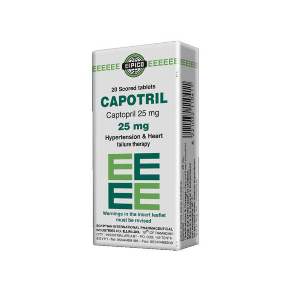 Capotril 25Mg 20 Tablets