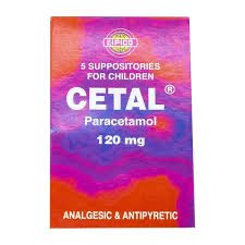 CETAL 120 MG 5 INFANTILE SUPP.