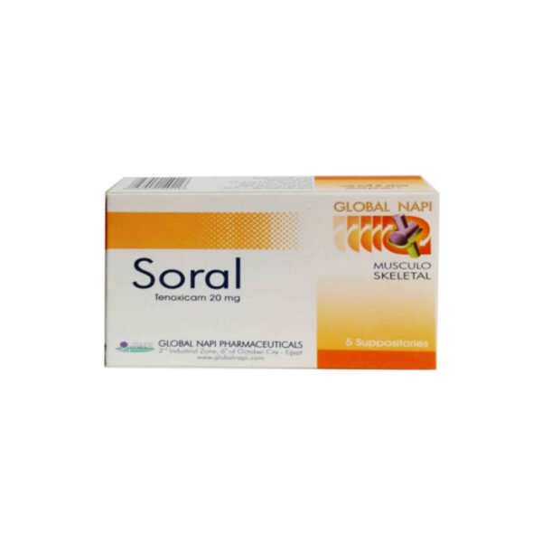 Soral 20Mg 5 Suppositories