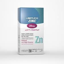 LIMITLESS ZINC 25 MG 30 TABS.