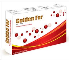 GOLDEN FER 100 MG 30 CHEW. TABS.