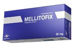 MELLITOFIX 25 MG 30 F.C. TABS.