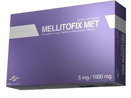 MELLITOFIX MET 5/1000 MG 30 F.C. TABS.