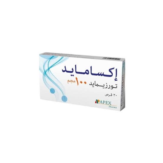 EXAMIDE 100 MG 20 TABS.