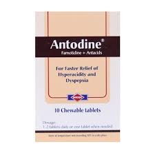 ANTODINE 10 MG 10 CHEWABLE TABS.