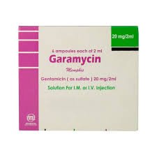 GARAMYCIN 20MG/2ML 6 AMPS.