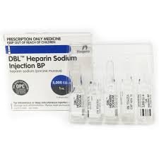HEPARIN SODIUM-NILE 5000 I.U./ML 100 AMPS.