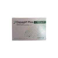 DAPAGLIF PLUS XR 10 / 1000 MG 14 tab