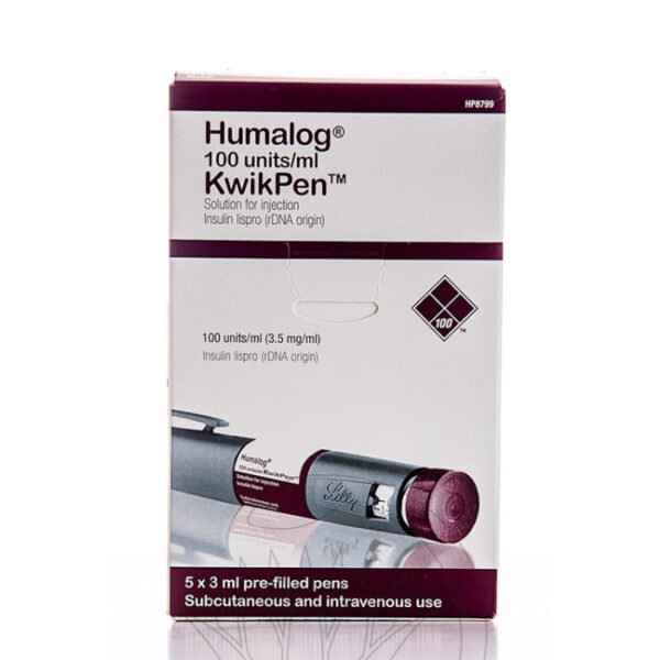 Humalogm Kwikpen 100Iu 3Ml 5 Pen