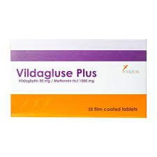 Vildagluse Plus 50/1000Mg 30 Tablets