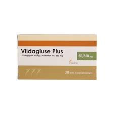 Vildagluse Plus 50/850Mg 30 Tablets
