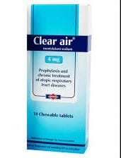 CLEAR AIR 4MG 14 CHEWABLE TAB.