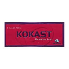 Kokast 4 mg 7 chewable tablets