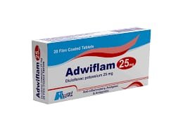 ADWIFLAM 25 MG 20 F.C.TAB