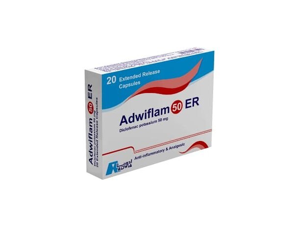 ADWIFLAM 50MG E.R. 20 CAPS.