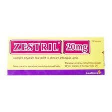 Zestril 20Mg 10 Tablets