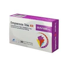 EMPACOZA TRIO XR 25/5/1000 MG 30 F.C. TABS.
