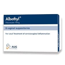 ALBOTHYL 90MG 8 VAG. SUPP.