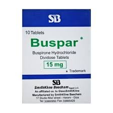 BUSPAR 15 MG 10 DIVIDOSE TABS.