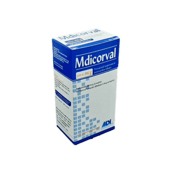 MDICORVAL 200MCG/6MCG 120 METERED