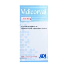 MDICORVAL 100MCG/6MCG 120 METERED