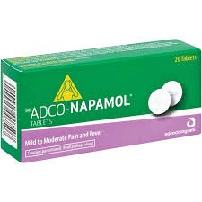 PARACETAMOL-ADCO 500MG 20 TABS.