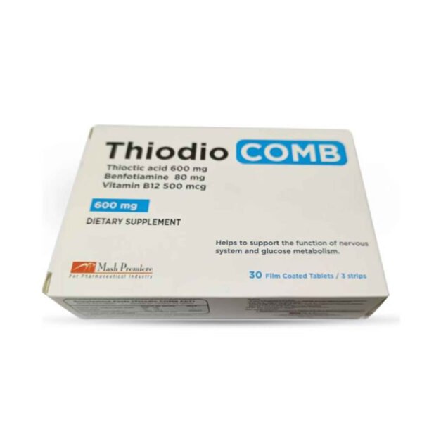 Thiodio Comb 600Mg 30 Film Coated Tablets