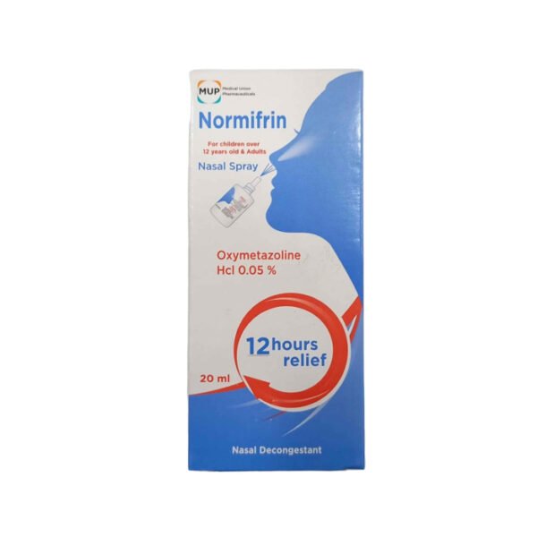 Normifrin (Oxymetazoline) 0.05% Nasal Spray 20Ml