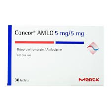 CONCOR AMLO 5/5 MG 30 TABS.