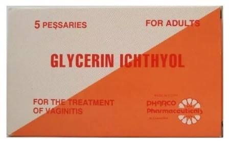 GLYCERIN ICHTHYOL 5 VAGINAL PESSARIES (N/A)