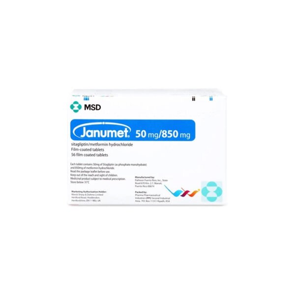 Janumet 50/850Mg 56 Tablets