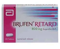 BRUFEN RETARD 800 MG 20 MODIFIED R. F.C.TABS.