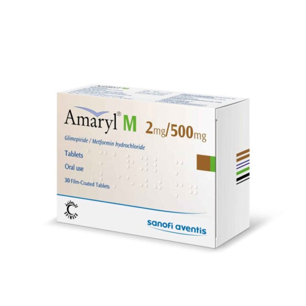 Amaryl M 2/500Mg 30 Tablets