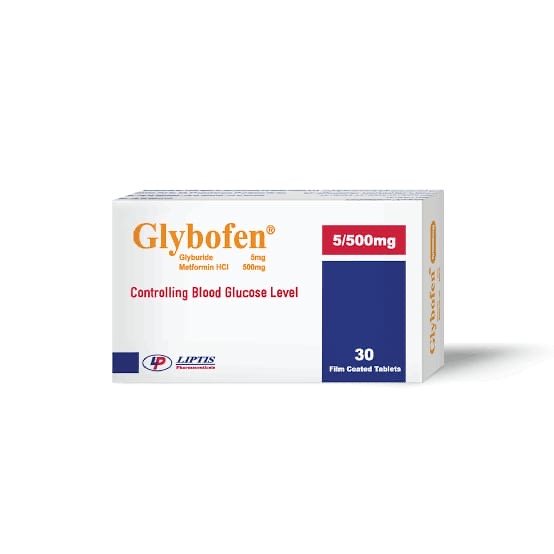 GLYBOFEN 5/500MG 30 F.C.TABS.