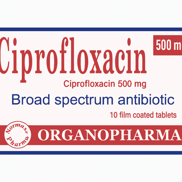 CIPROFLOXACIN-ORGANO 500 MG 10 F.C.TABS.