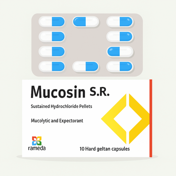 MUCOSIN SR 75MG 10 CAPS.