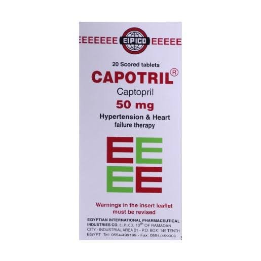 Capotril 50Mg 20 Tablets