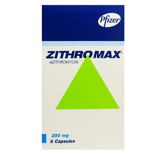 ZITHROMAX 250MG 6 CAPS.