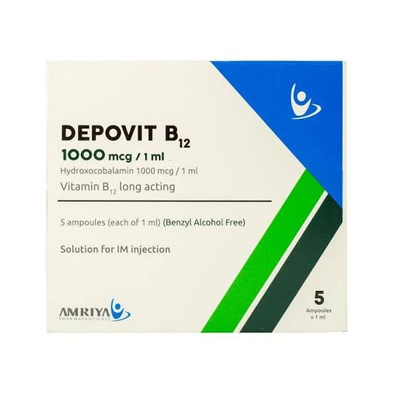 DEPOVIT B12-1000MCG/ML 5 I.M. AMPS.