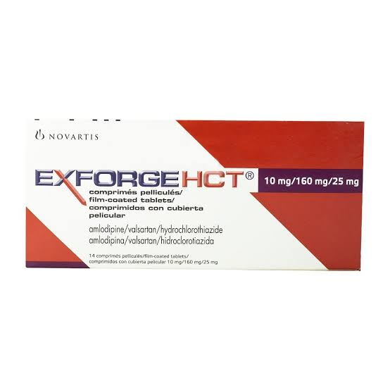 Exforge 10/160/25Mg 14 Tablets