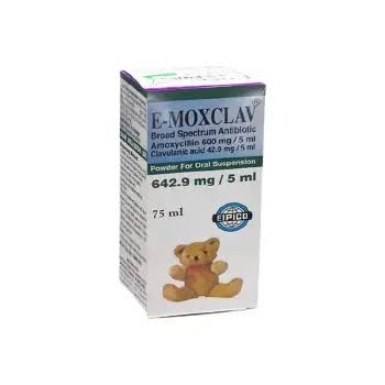 E-MOXCLAV 642.9MG/5ML SUSP. 75 ML