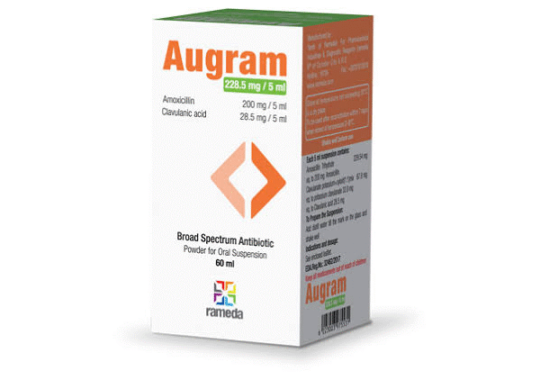 AUGRAM 228.5 MG/5ML PD. FOR ORAL SUSP. 60 ML