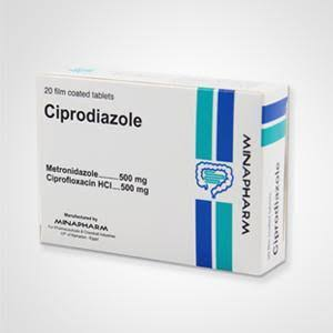 CIPRODIAZOLE 500/500MG 20 F.C.TABS.