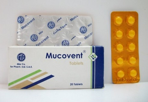 MUCOVENT 20 TABS.