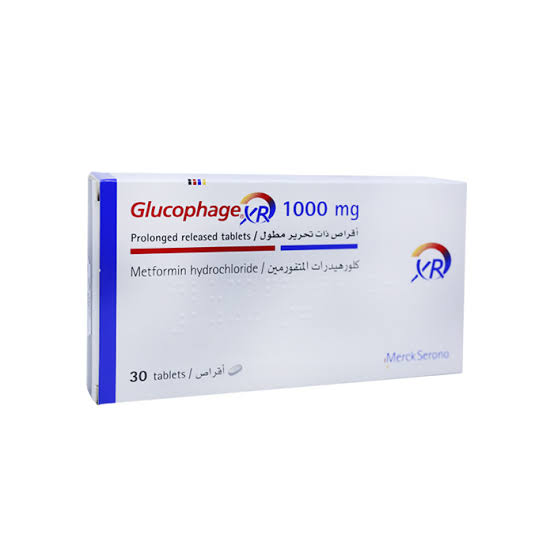 GLUCOPHAGE XR 1000MG 30TABS.