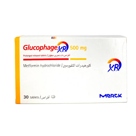 GLUCOPHAGE XR 500 MG 30 TABS.
