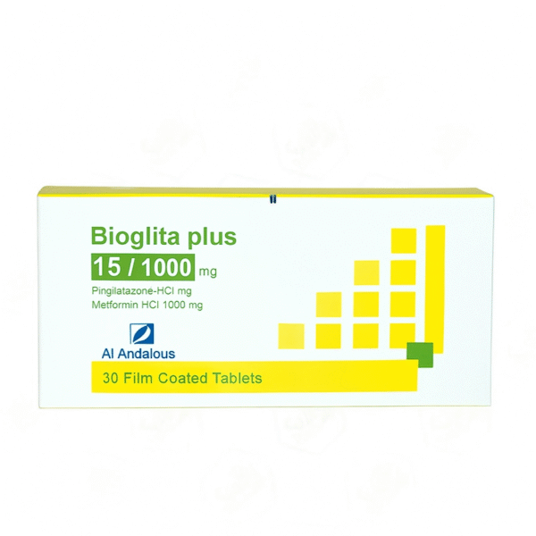 BIOGLITA PLUS 15/500MG 20 F.C.TABS.