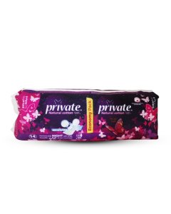 Private Extra Thin Pads Night 14 Pads